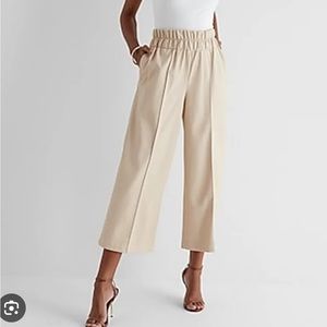 Express High Waisted Faux Leather Wide
Leg Pant, Size M, NWT